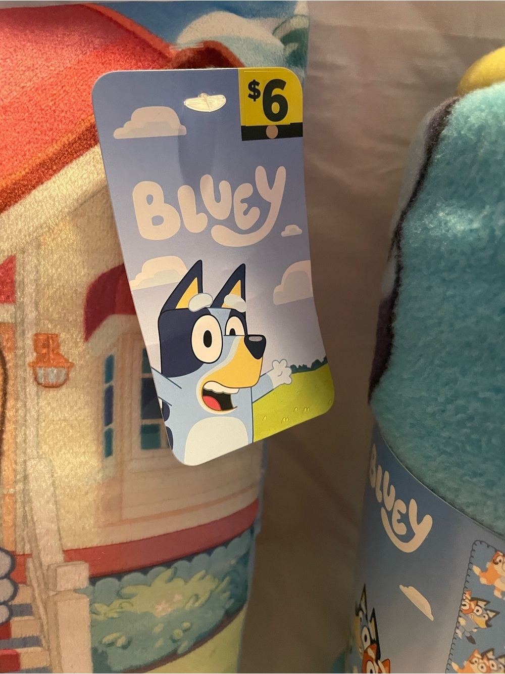NWT Bluey Family Throw Pillow and Travel Blanket - Picture 7 of 9